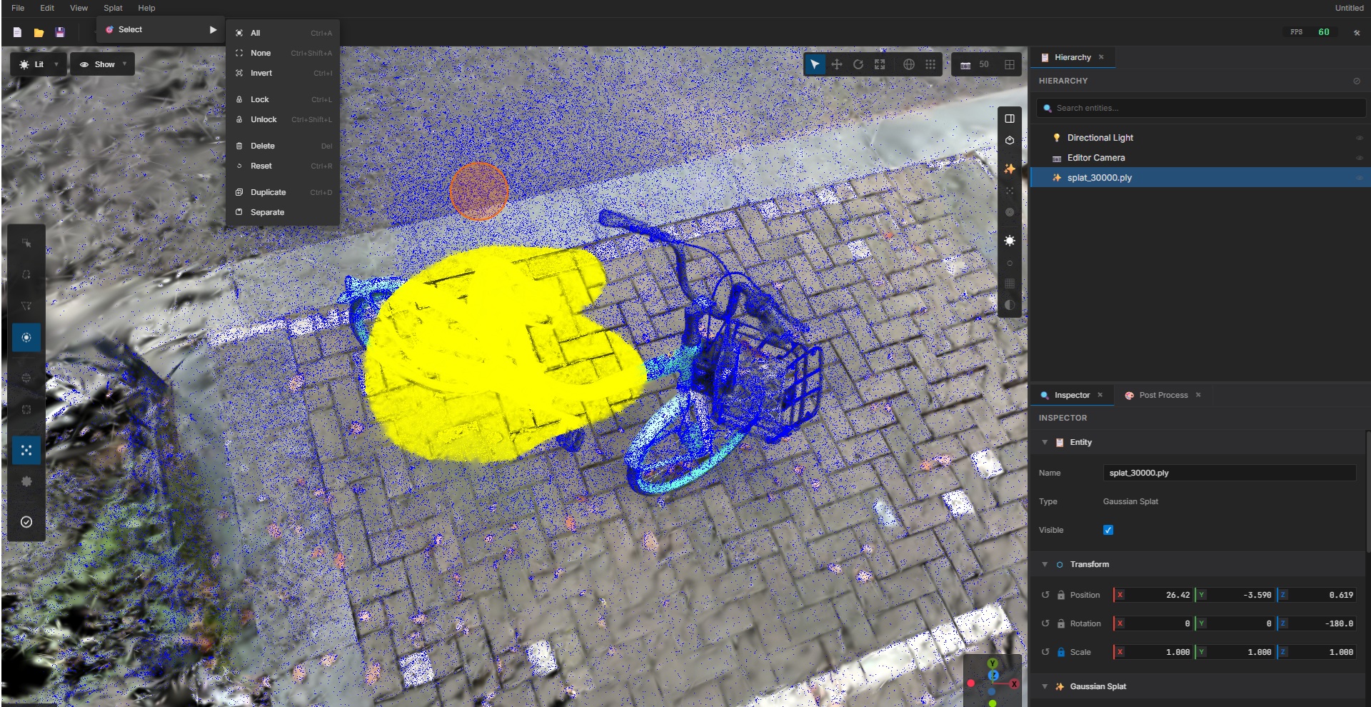 Brush Selection Tool Example