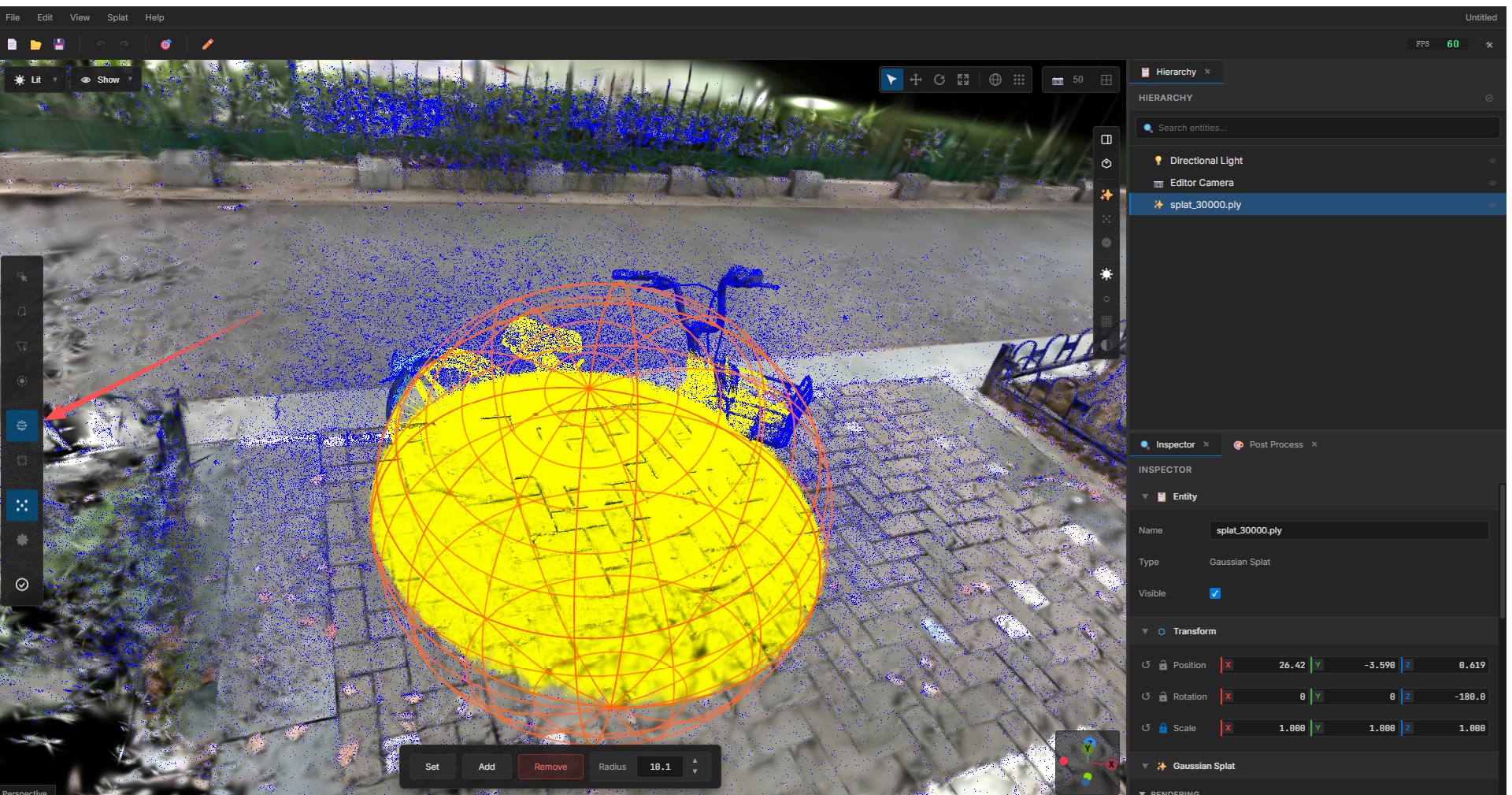 Sphere Selection Tool Example