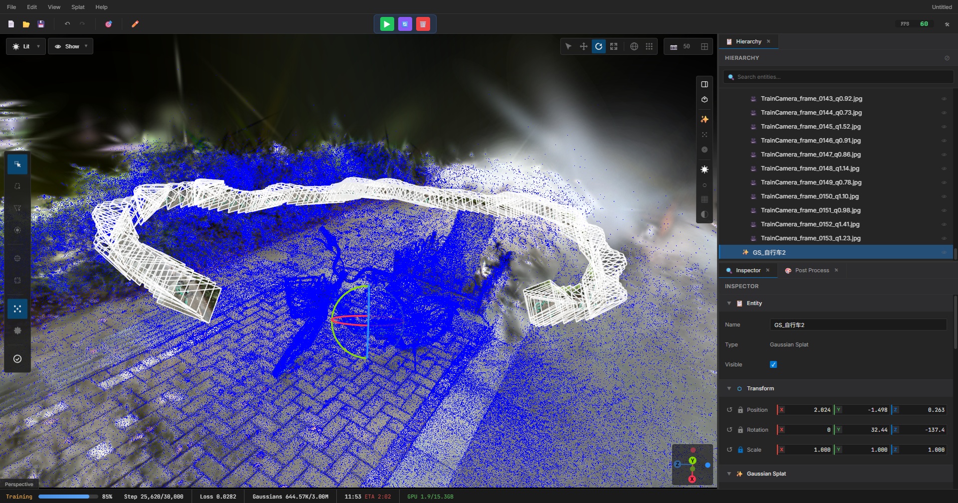 Splats Editing Interface