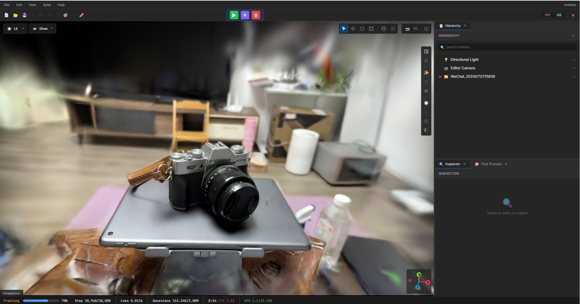 Splat Rendering Mode